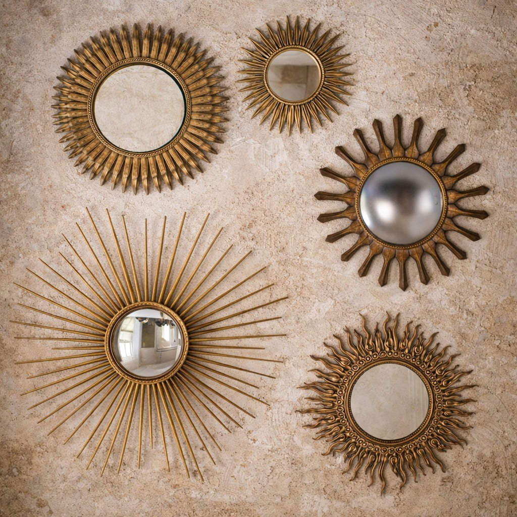 Vintage Sunburst Mirrors