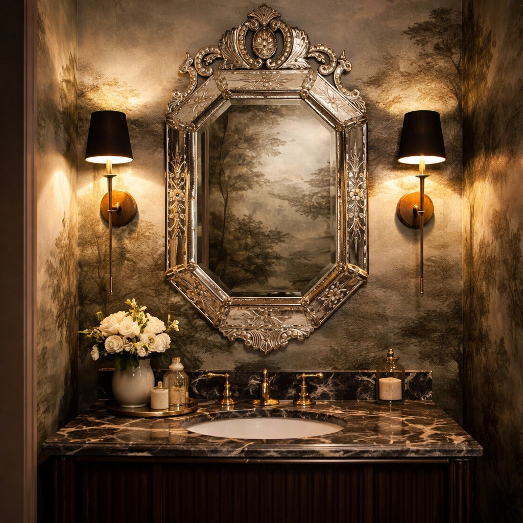 Vintage & Antique Venetian Glass Mirrors Venetian Mirror