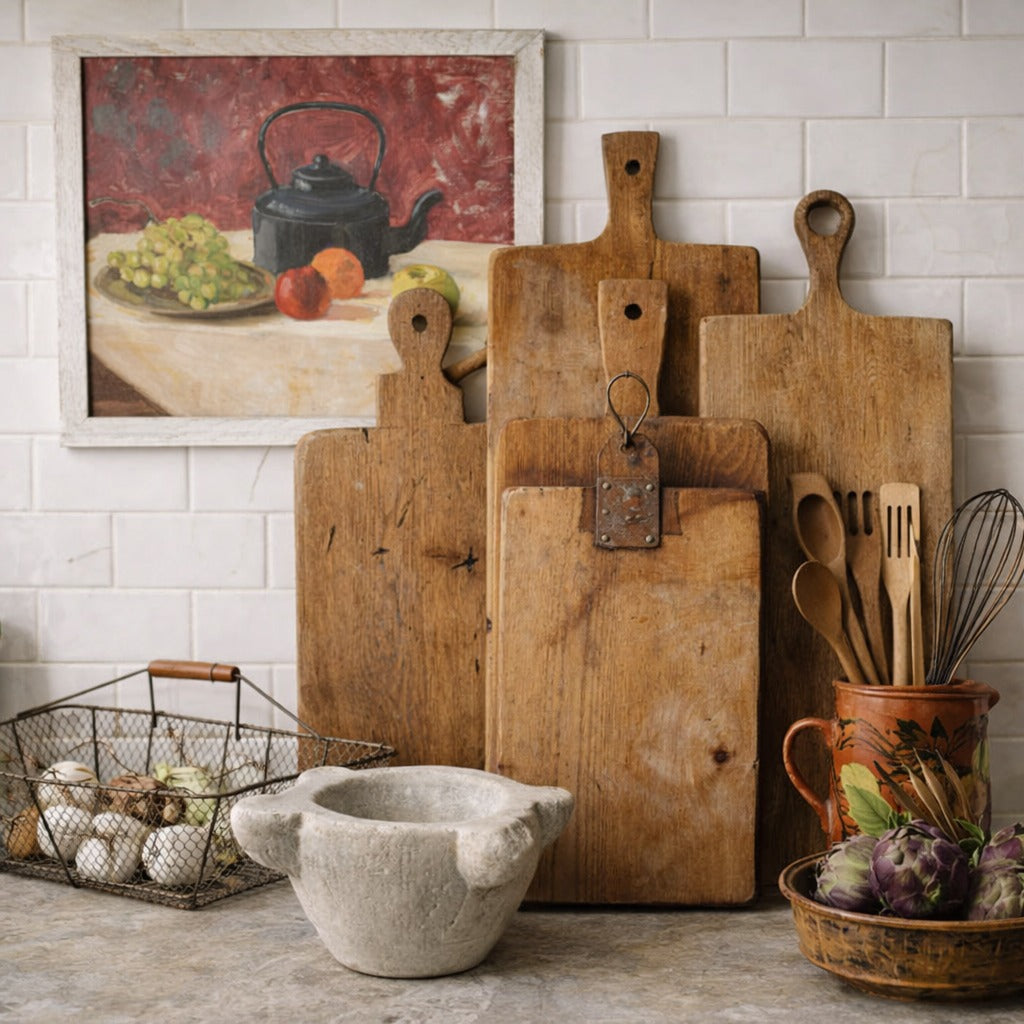 Antique French Cutting Boards Rustic Bread Boards