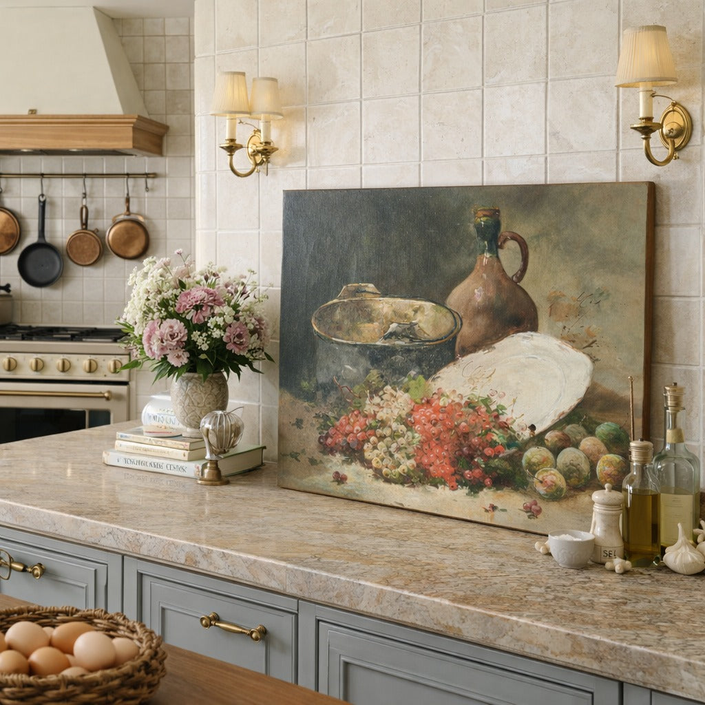 French Antique Still Life Paintings Artwork