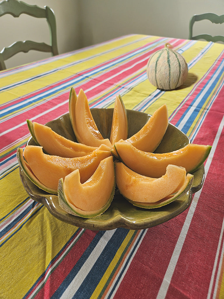 Vintage French melon presentation platter 11¾"