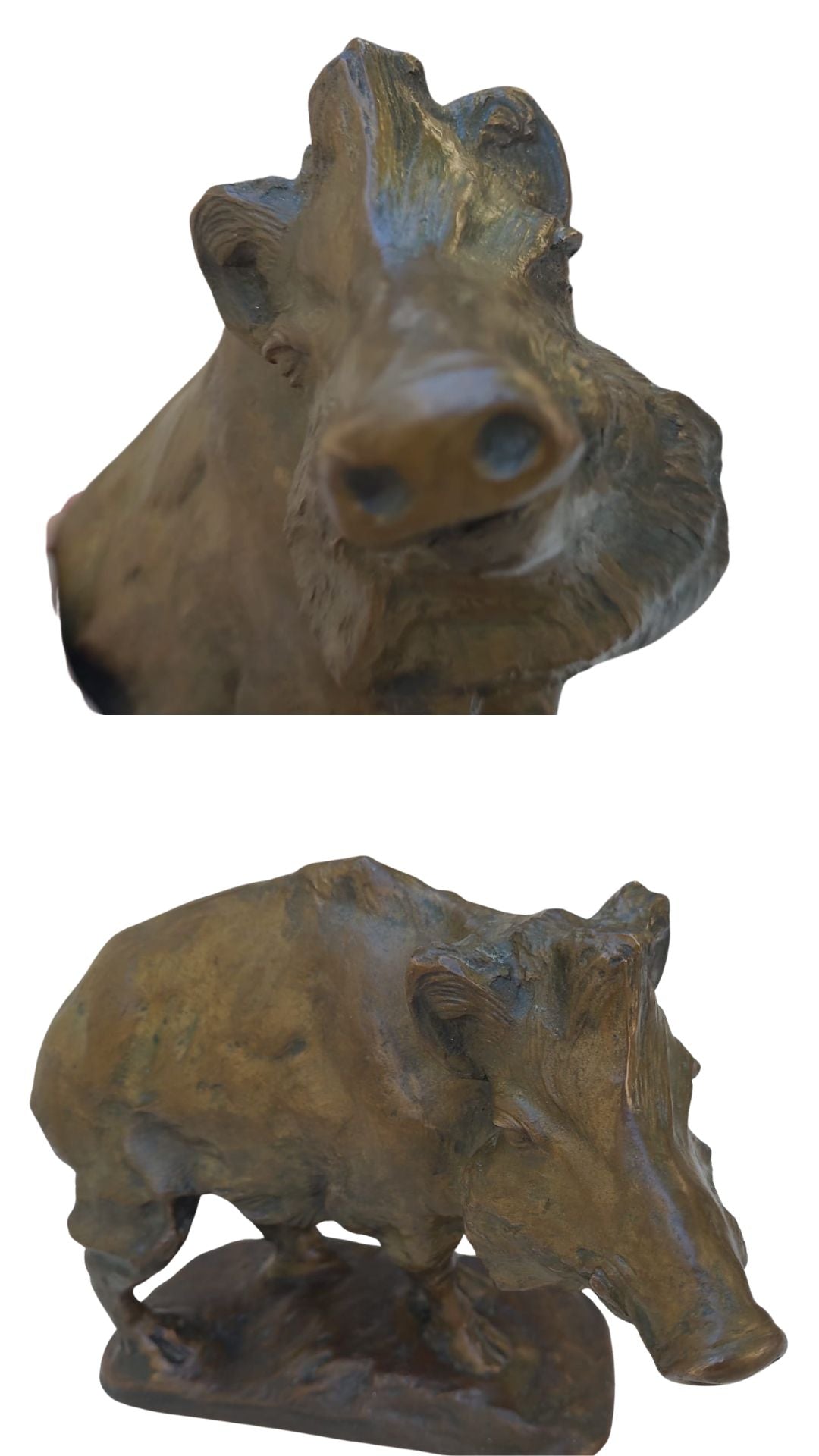 Antique exquisite bronze sculpture