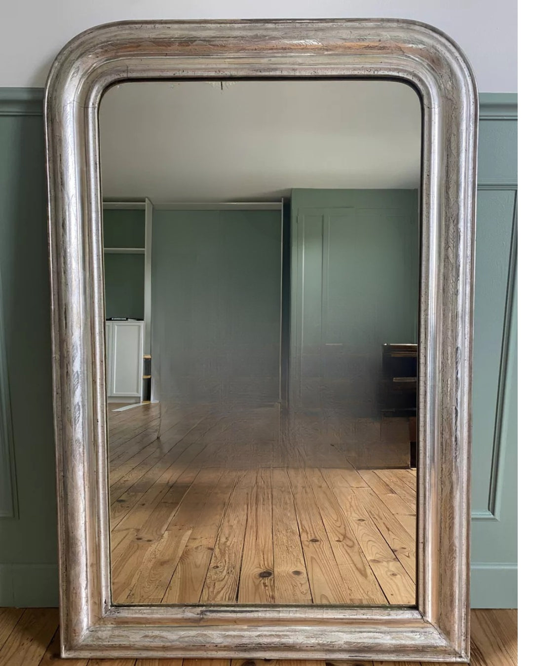French-crafted vintage mirror
