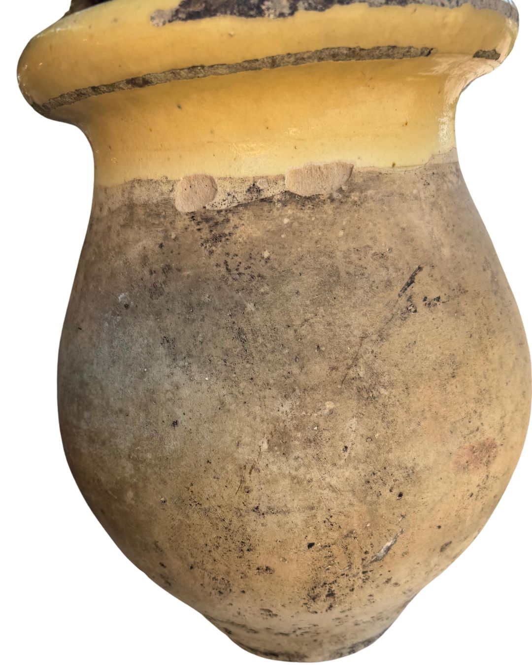Elegant patinated Biot garden jar