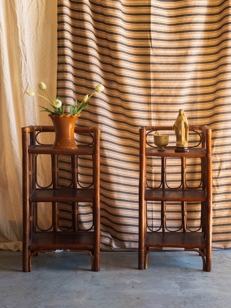 Artisanal oval motif furniture