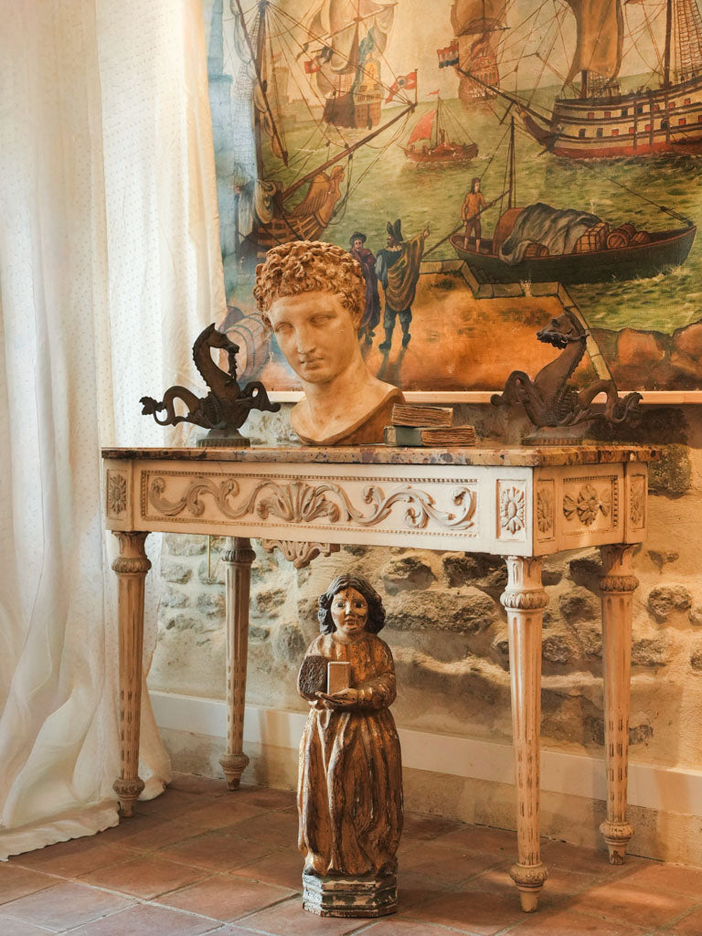 Historic French devotional art piece