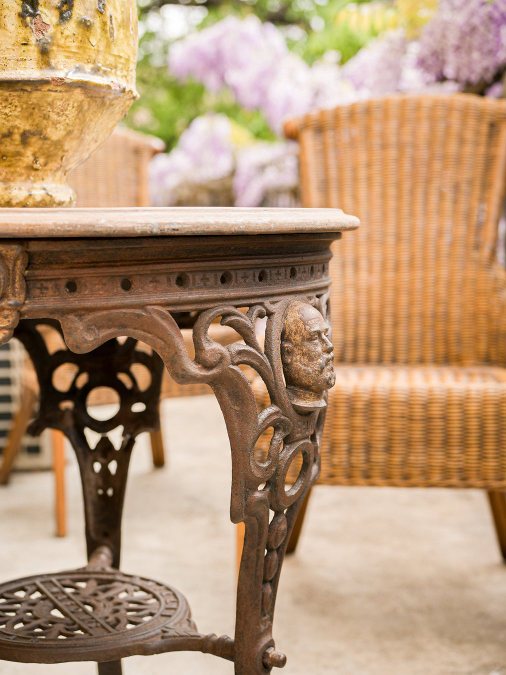 Intricate design commemorative table