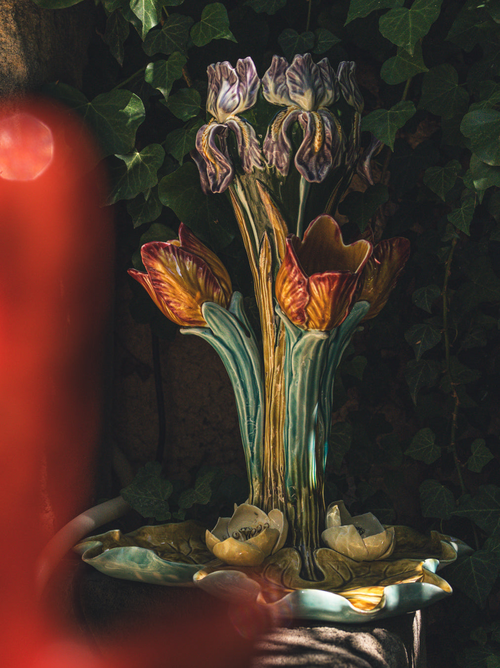 Glazed Majolica Centrepiece