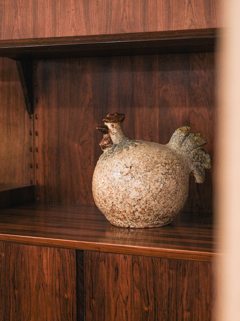 Plump Rounded Hen Sculpture
