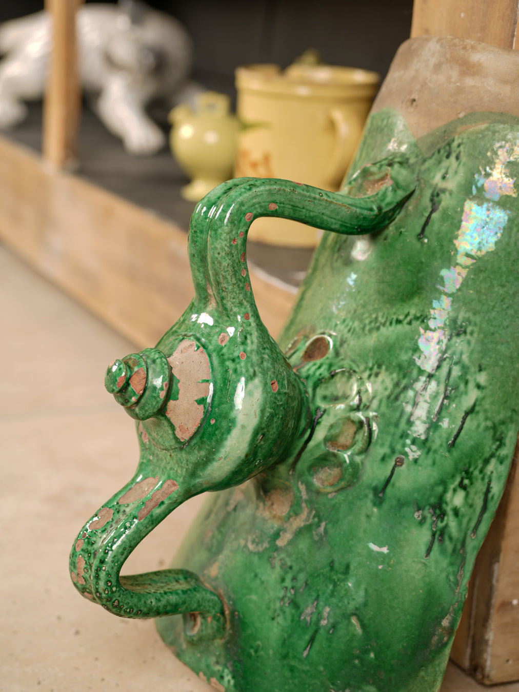 Decorative French clay roof tile