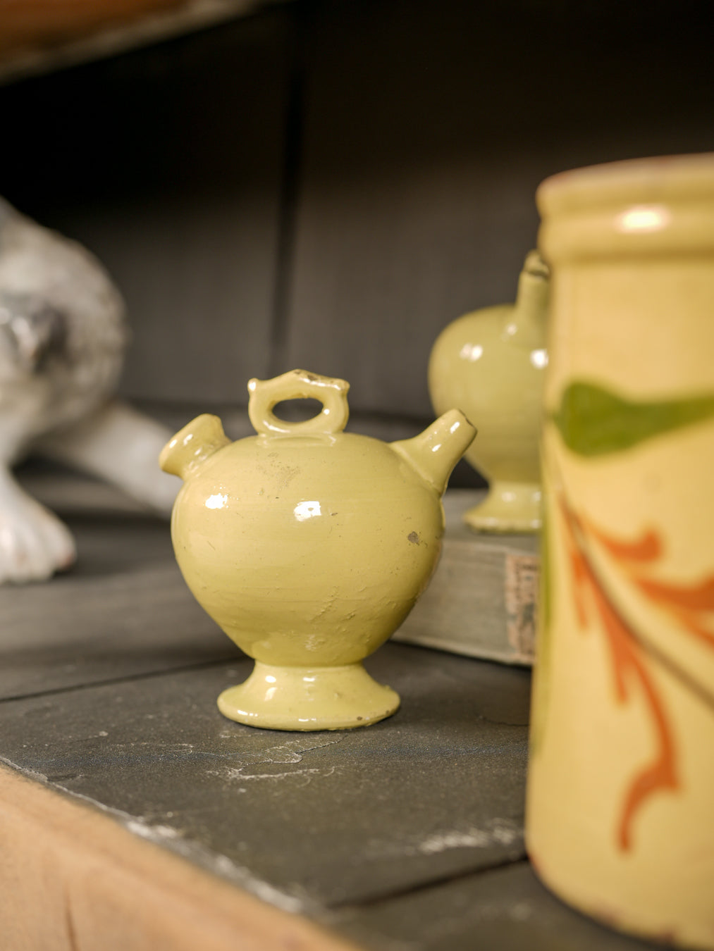 Pale yellow color ceramic whistles