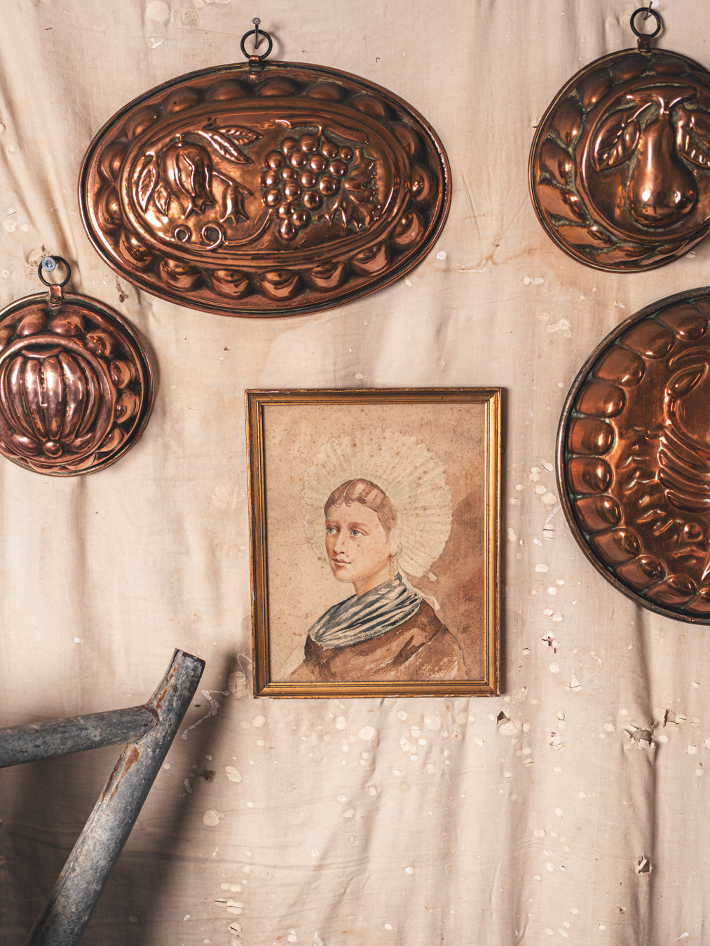 Soft-toned 19th-century watercolor painting
