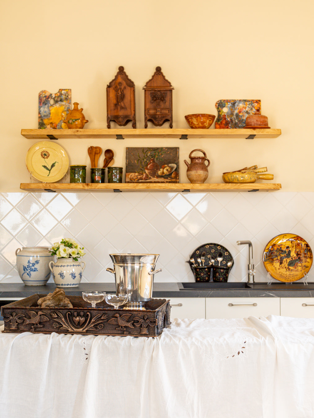 Remarkable 19th-century wedding tray