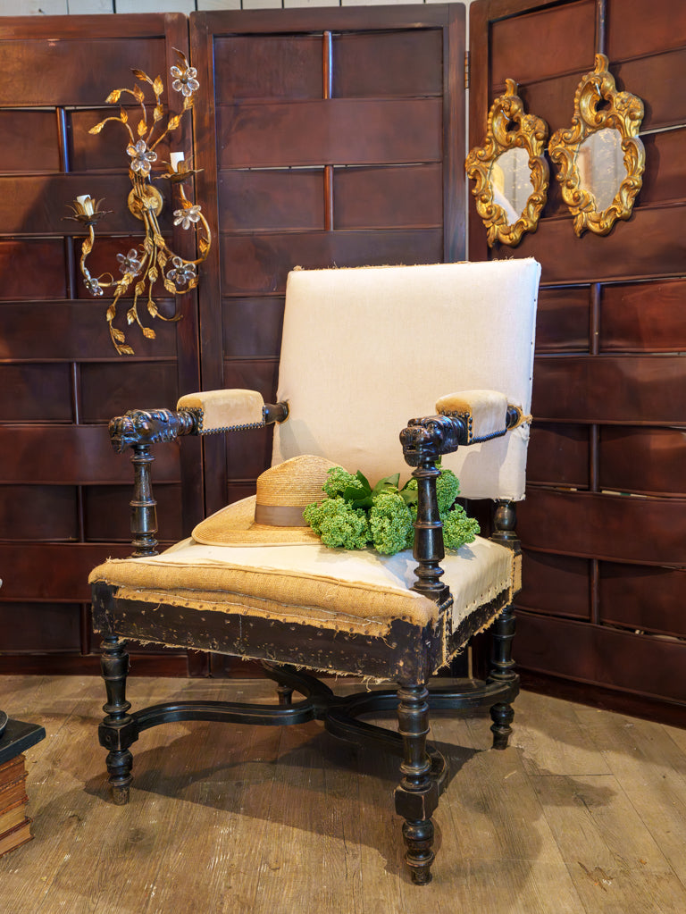 Historicist style Napoléon III fauteuil