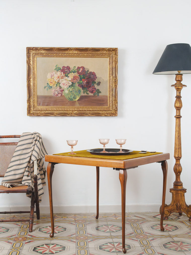 19th-Century French Giltwood Church Torchère Converted to a Floor Lamp - 66½"