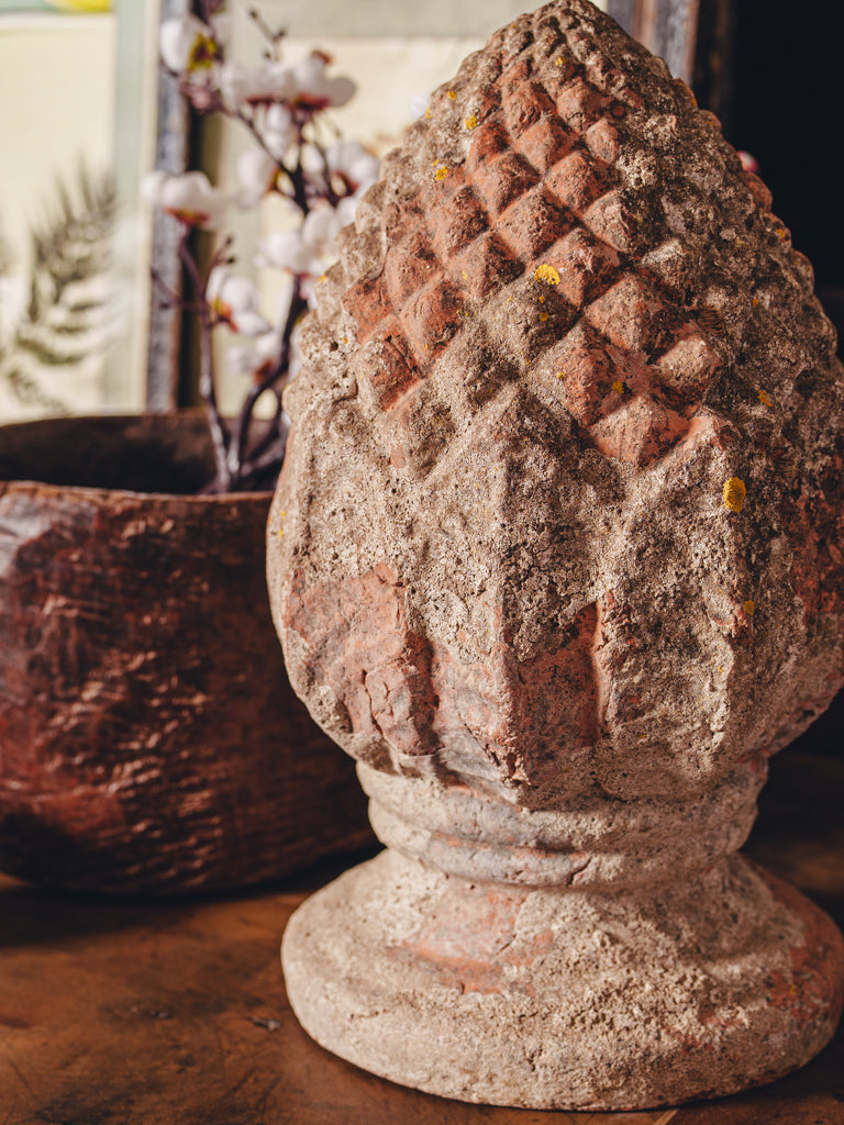 Antique Terracotta Architectural Finial c. 1900 - 15"