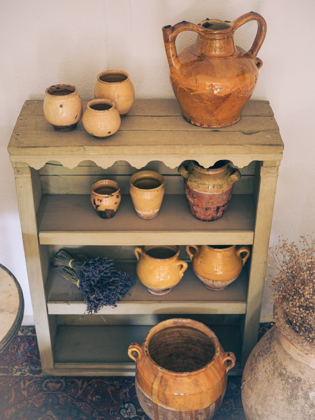 Traditional French glazed water vessel
