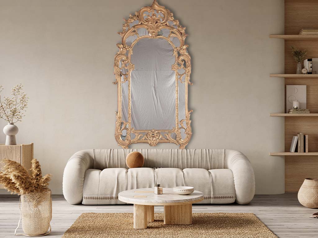 Ornate 18th-Century Provencal Mirror