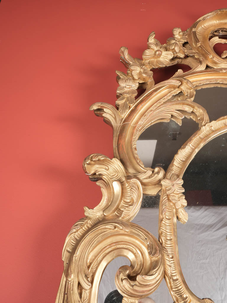 Vintage Louis XV Giltwood Mirror