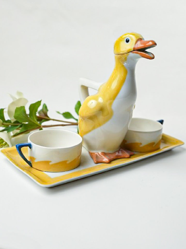 Whimsical vintage porcelain coffee set