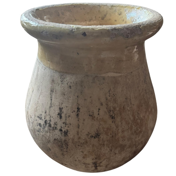 Timeless handcrafted earthenware container