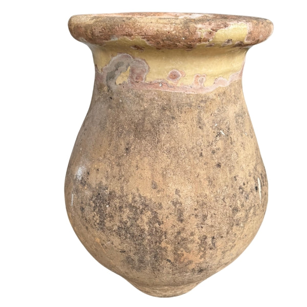 Rustic Provençal olive storage jar
