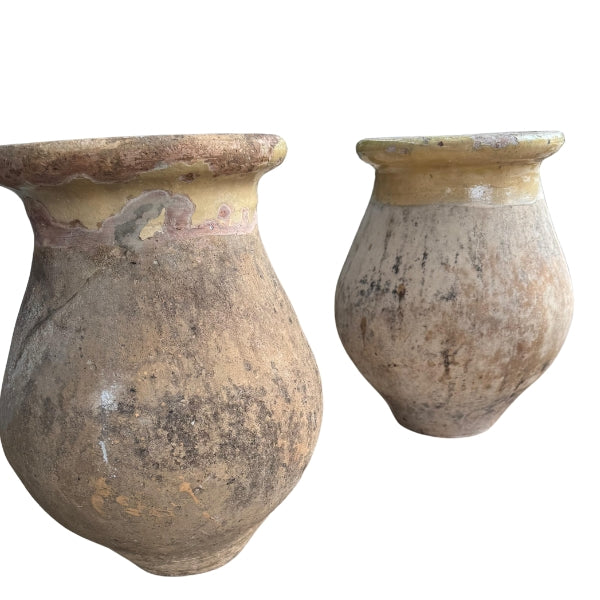 Weathered bulbous Mediterranean jar