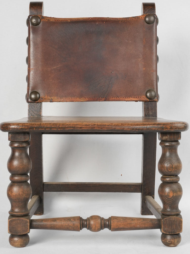 Vintage brown leather armchair