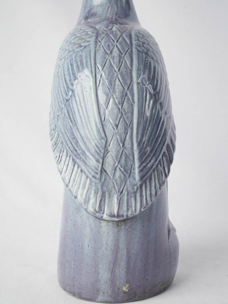 Calm contemplative ceramic crane decor