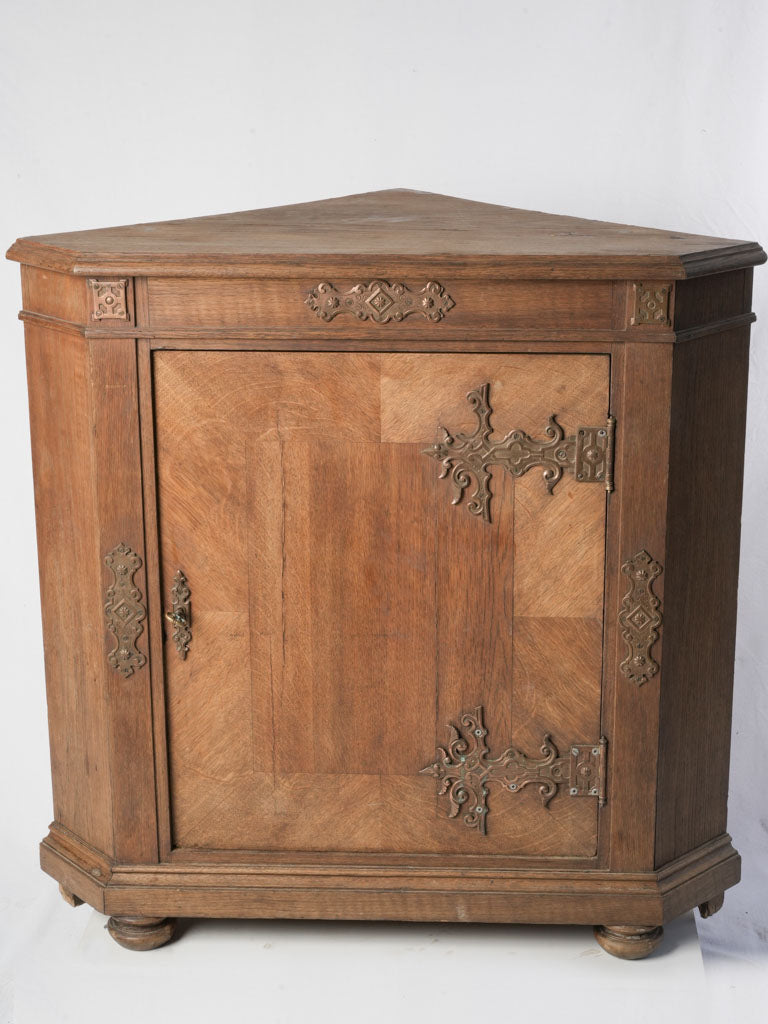 Antique wooden corner cabinet