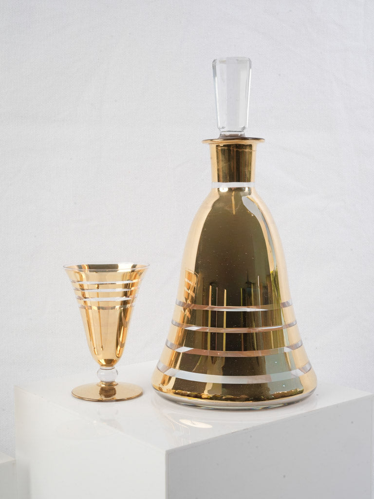 Pristine condition crystal stopper decanter