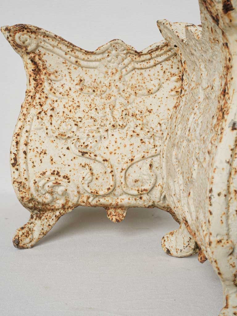 Elegantly weathered patina planters