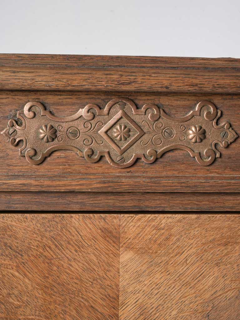 Decorative copper hardware cabinet