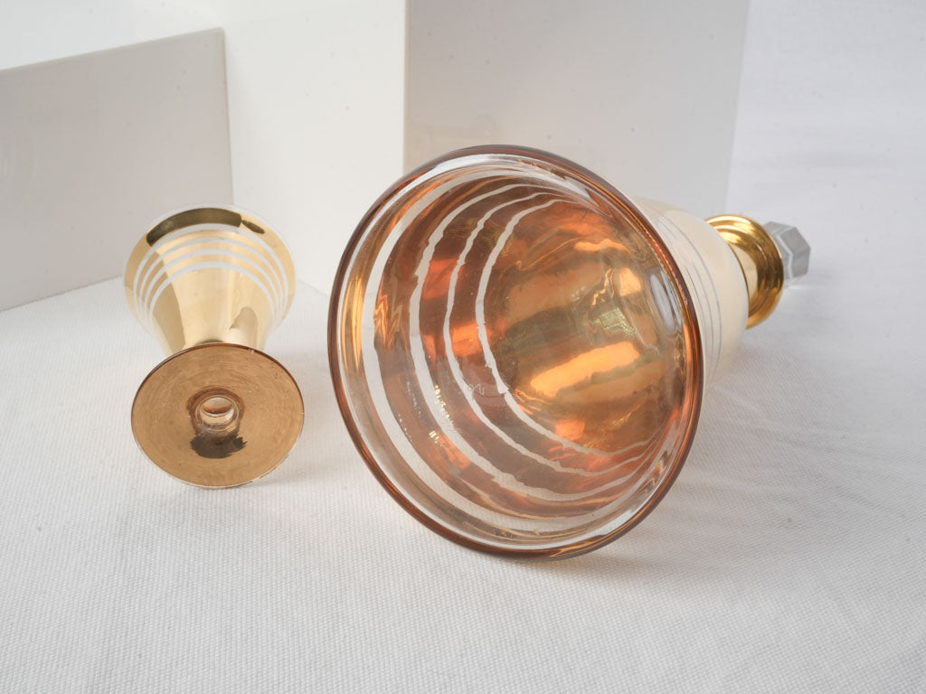 Understated glamorous decorative drinkware