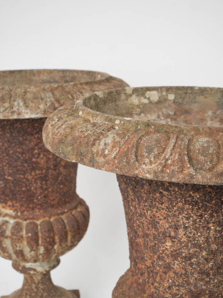 Durable antique cast iron urns