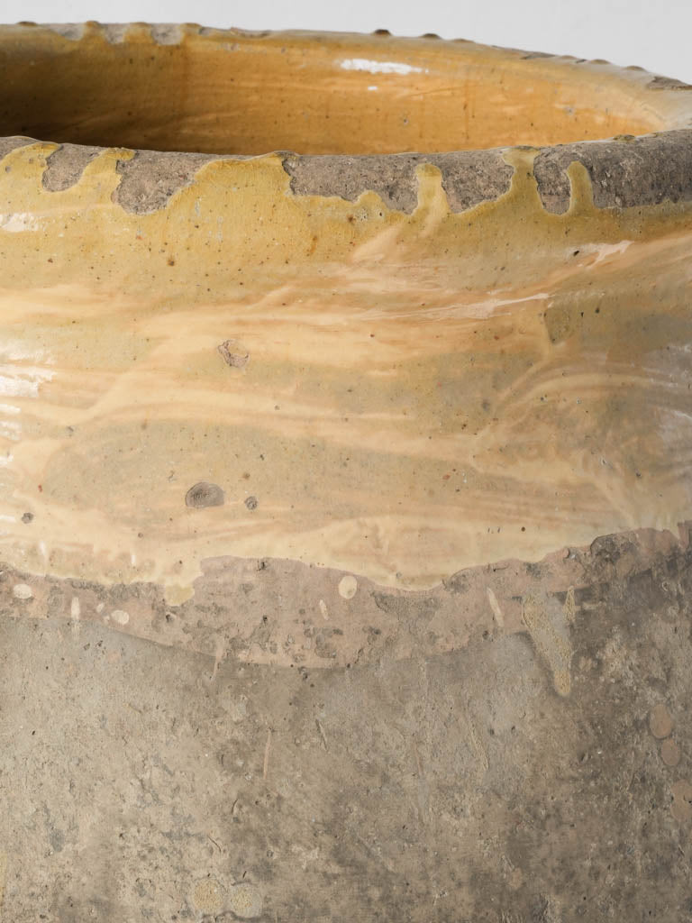 Weathered authentic French storage jar