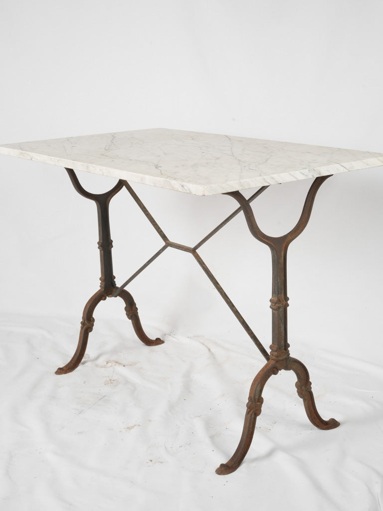 Vintage cast iron cafe table