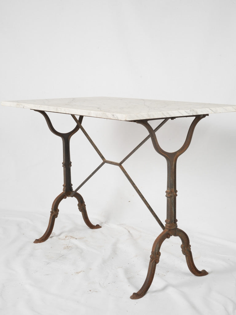 Antique French marble garden table