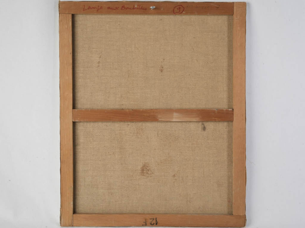 Expressive colored floral canvas