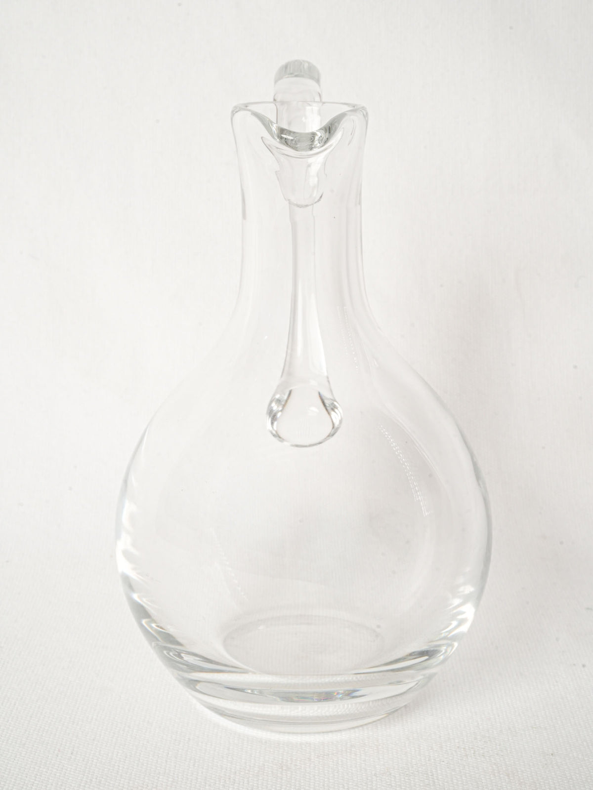 Vintage French Blown Glass Water Pitcher