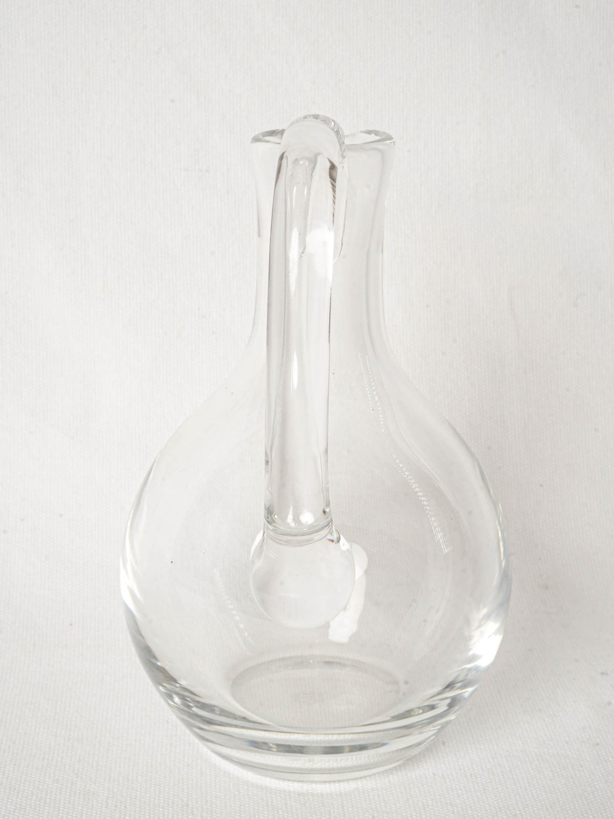 Vintage French Blown Glass Water Pitcher