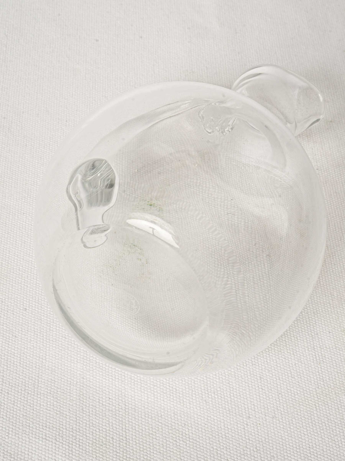 Vintage French Blown Glass Water Pitcher