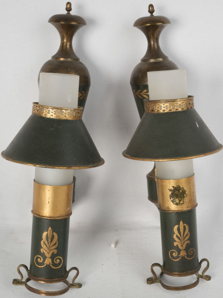 Decorative, Un-Wired, Glass Shaft Sconces