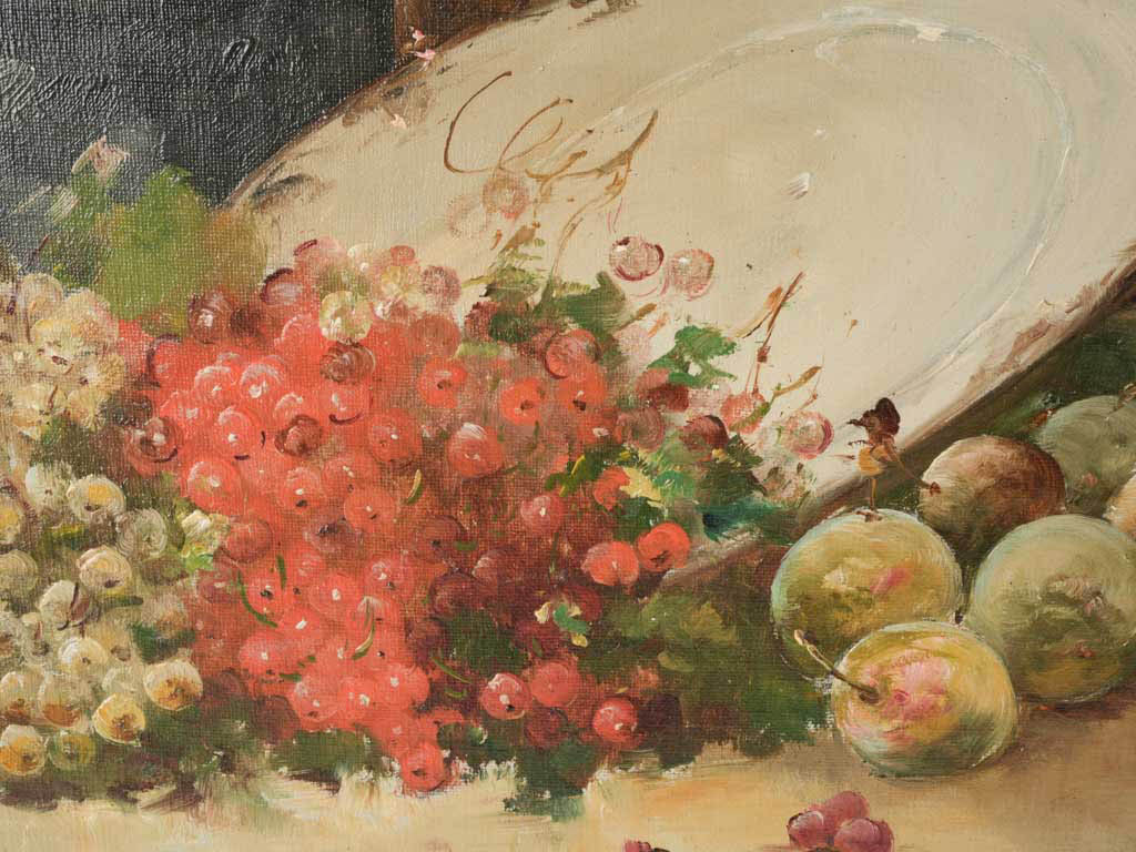 Elegant ceramic platter still life.