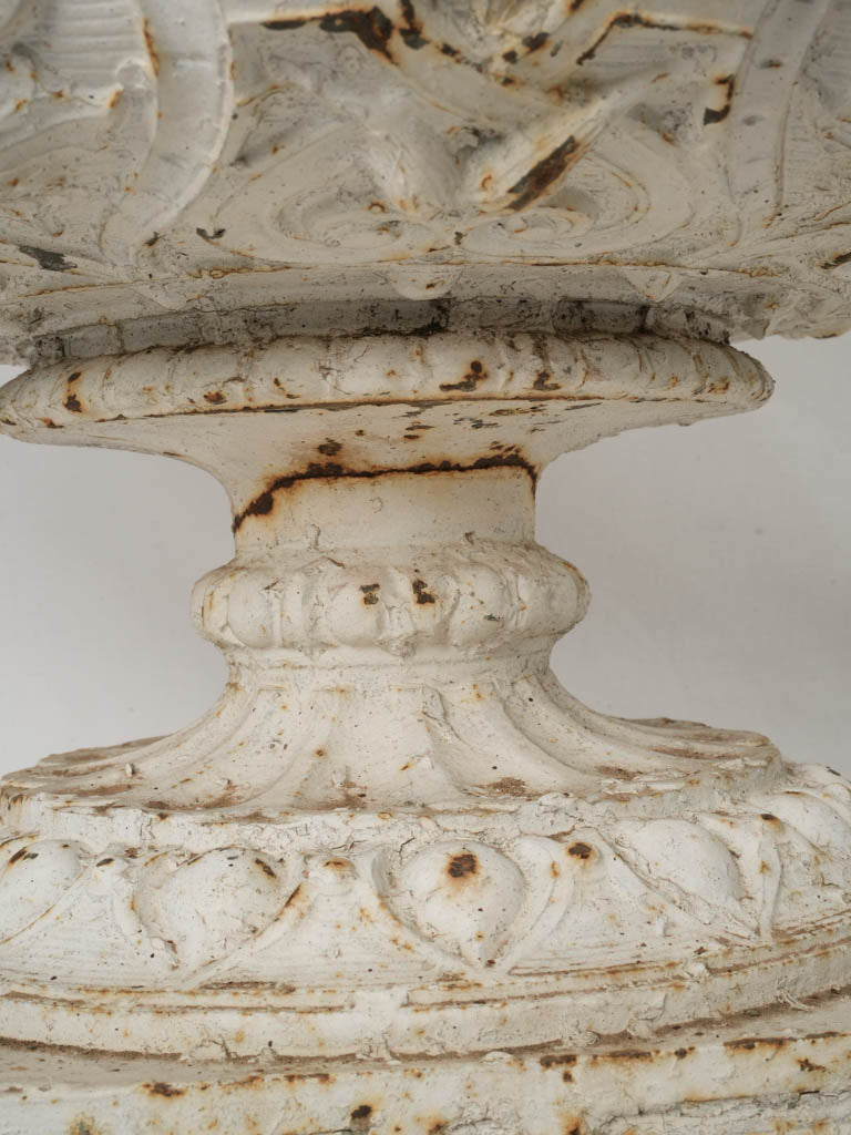 Sculpted vintage iron vases