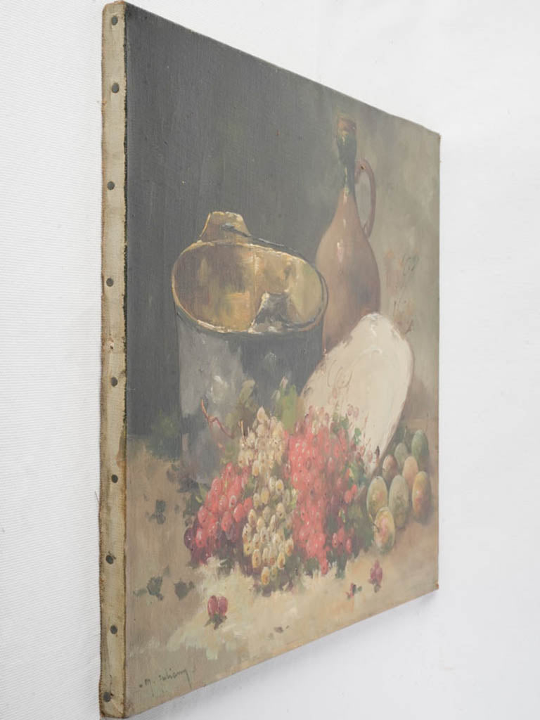 Classic stoneware jug still life.