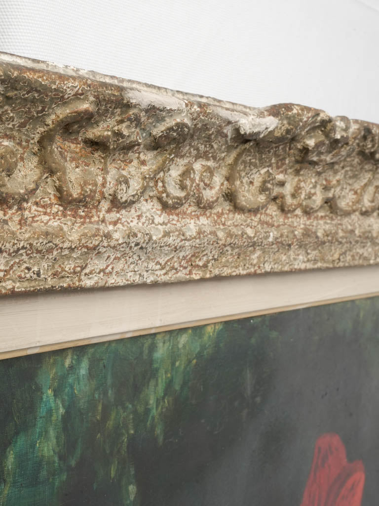 Decorative vintage oversized oil canvas