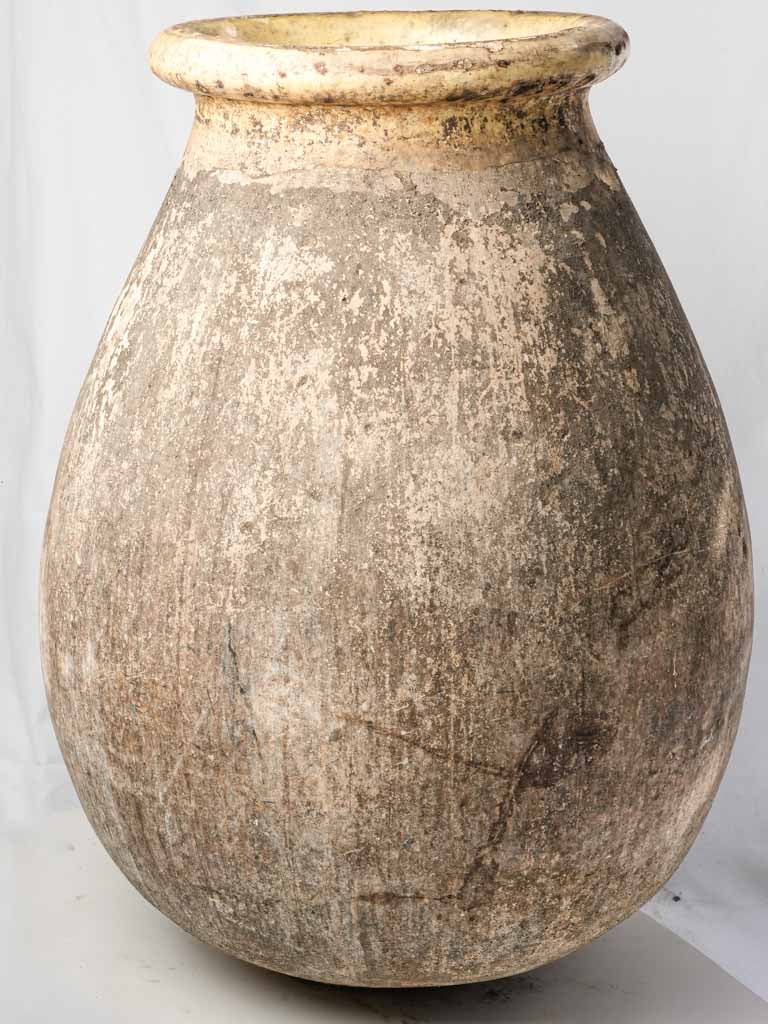 Antique French terracotta oil jar