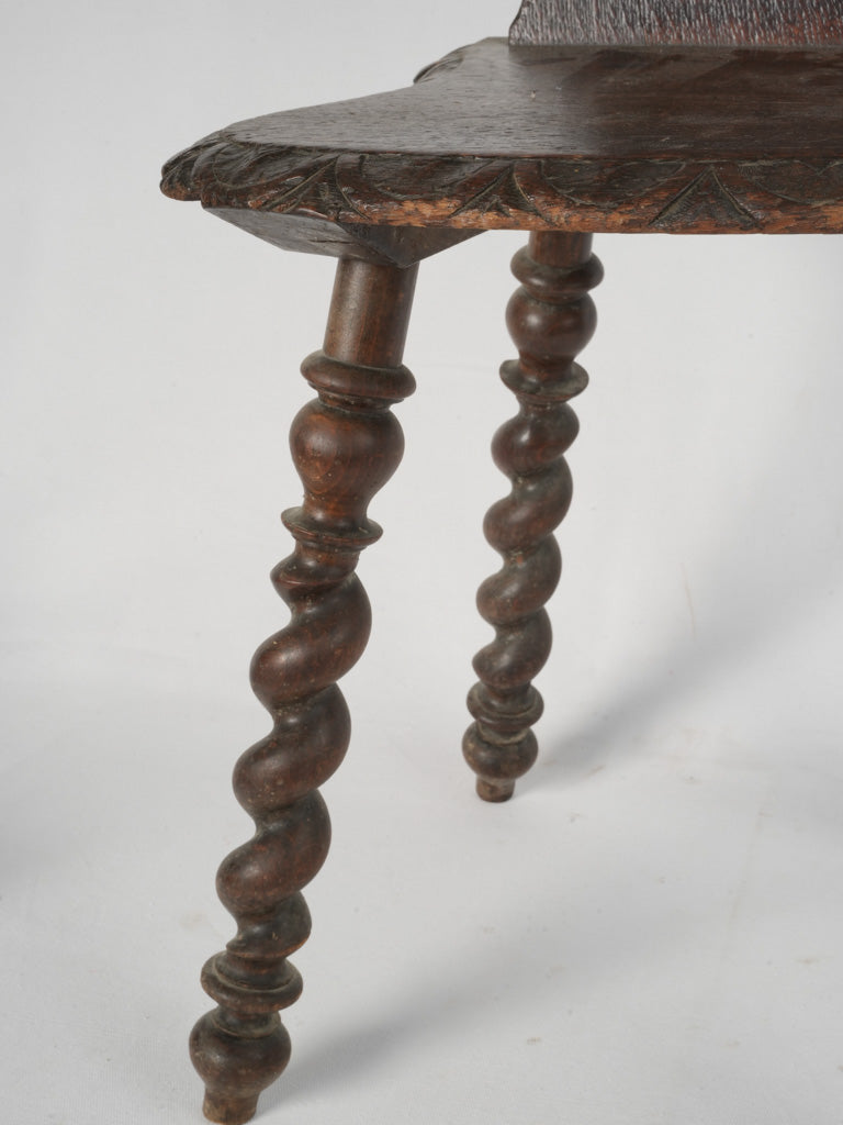 Elegant vintage alpine wood seating