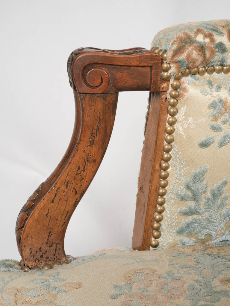 Fine Parisian craftsmanship antique armchair